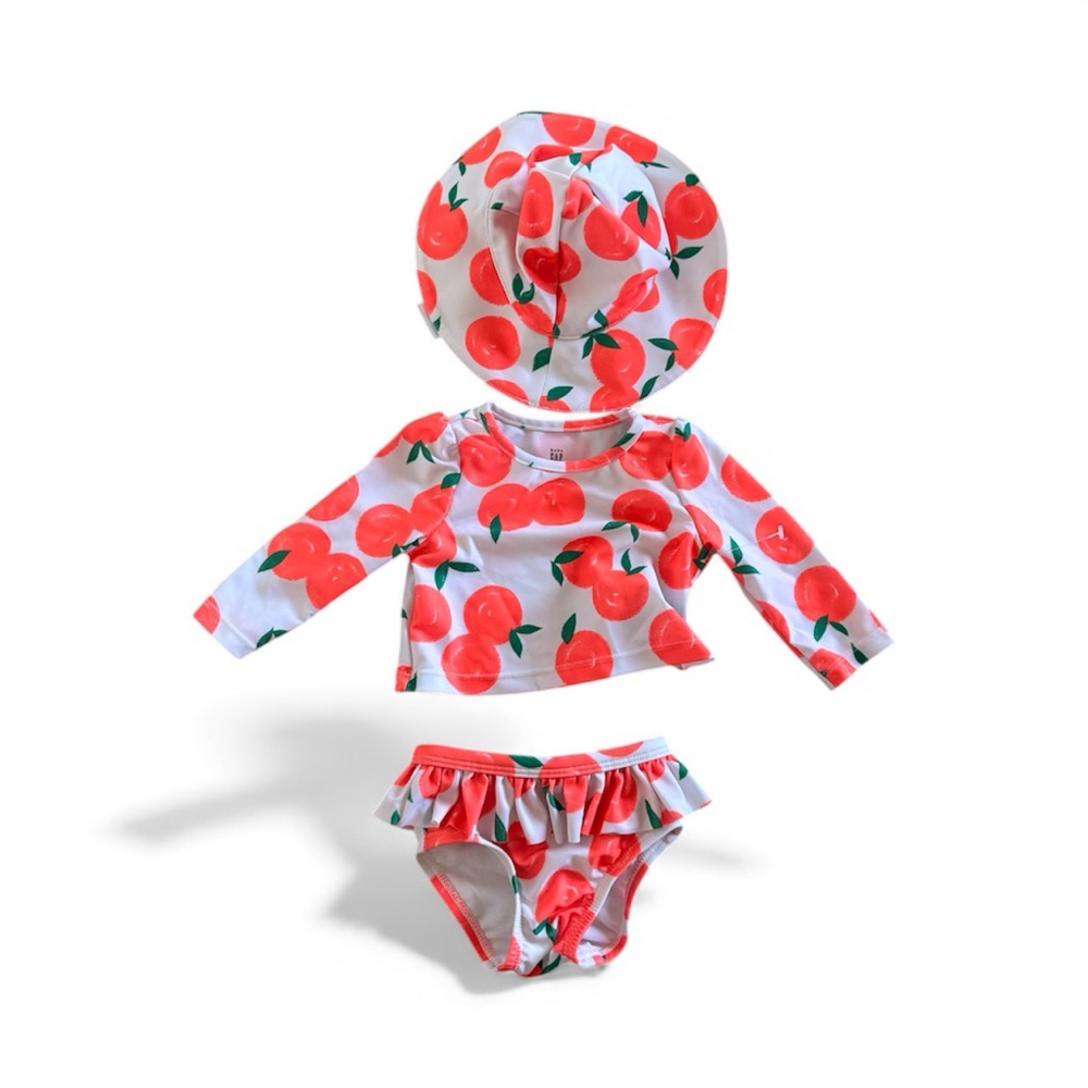 GAP Kids Swim Set - White and Red